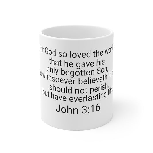 John 3:16 Ceramic Mug 11oz